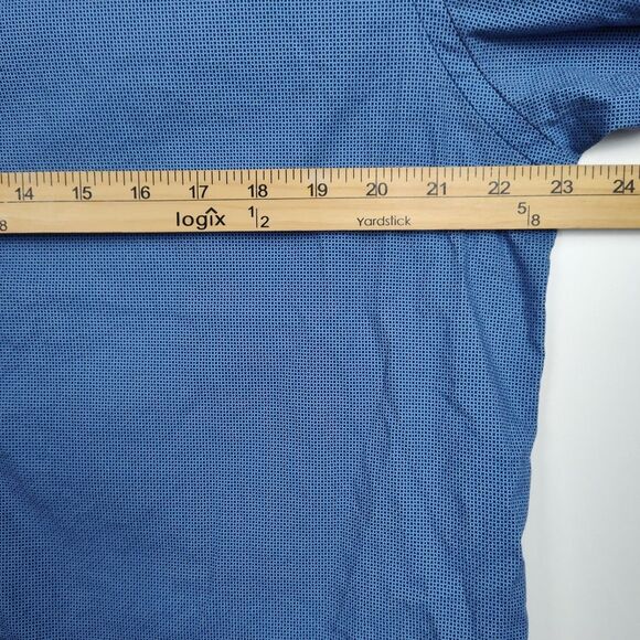 CON.STRUCT Button-Up Shirt Men's XL 17-17 1/2 34-35 Blue Slim Fit Stretch - Picture 4 of 8